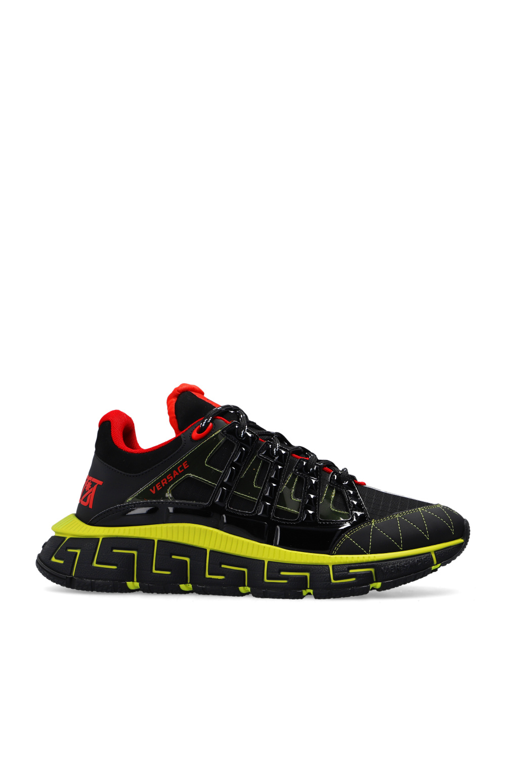 【関税＆送料込み】Versace Black Trigreca Sneakers Trigreca Sneakers Black | VERSACE US